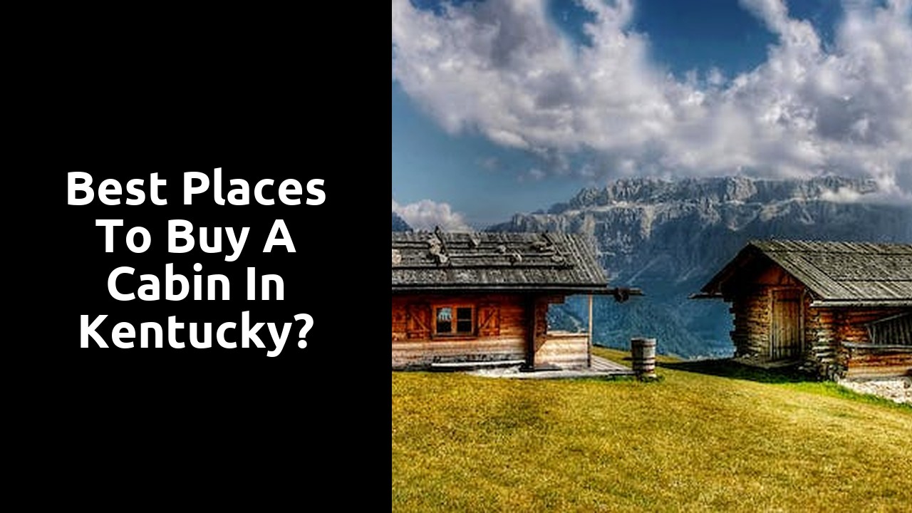 Best Places To Buy A Cabin In Kentucky?