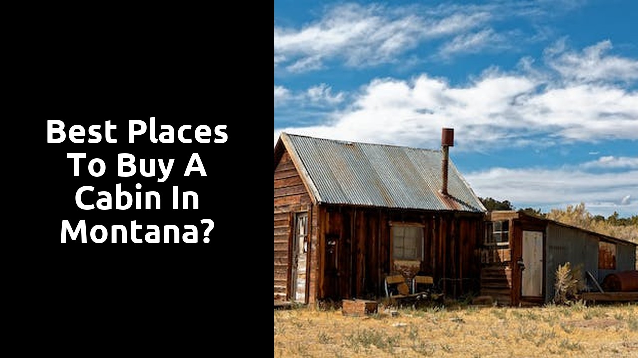 Best Places To Buy A Cabin In Montana?