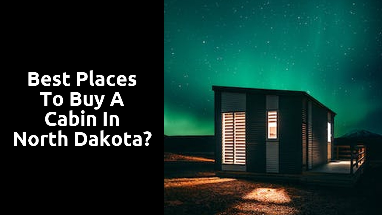 Best Places To Buy A Cabin In North Dakota?