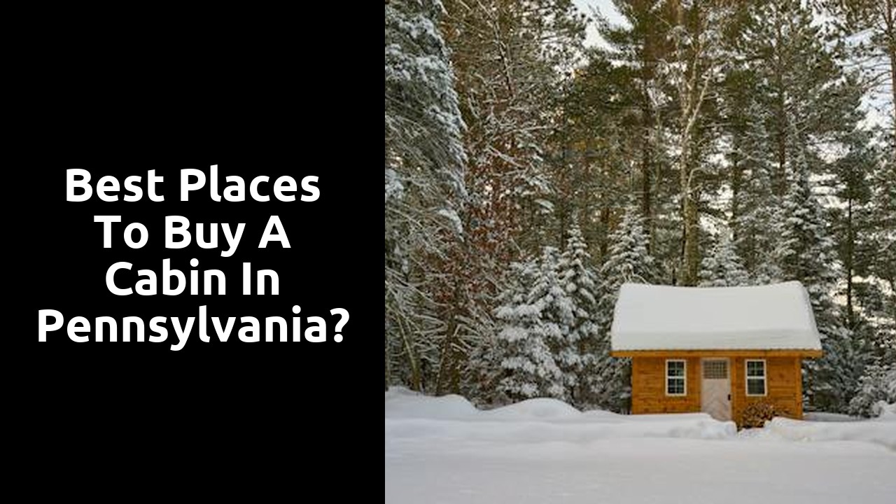 Best Places To Buy A Cabin In Pennsylvania?