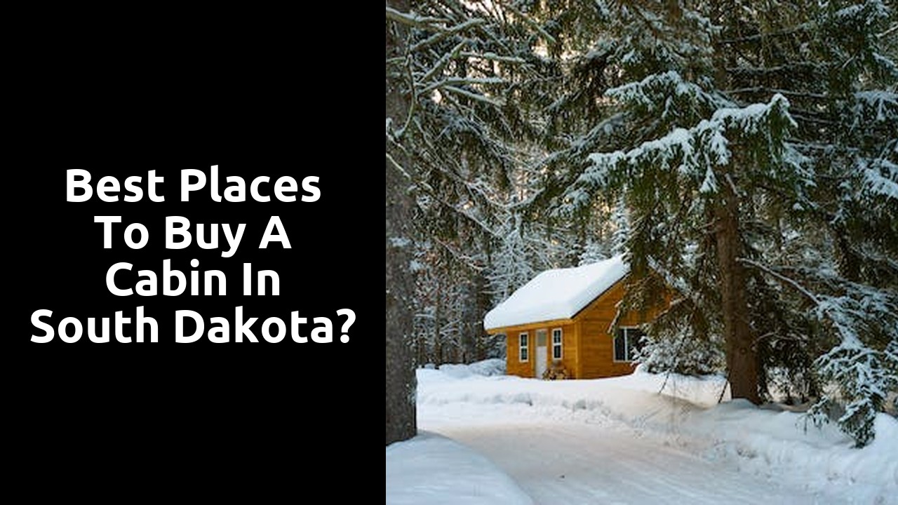 Best Places To Buy A Cabin In South Dakota?