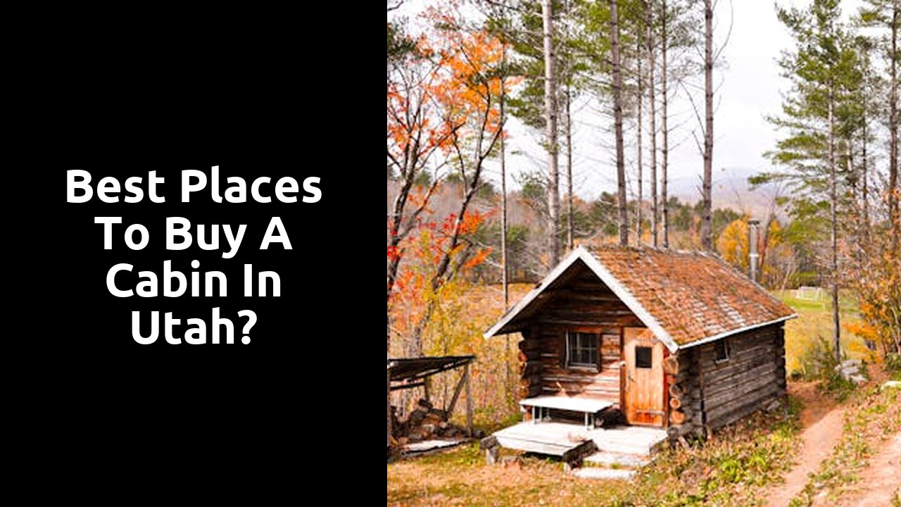 Best Places To Buy A Cabin In Utah?